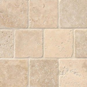 Ivory Crema Travertine 4x4"