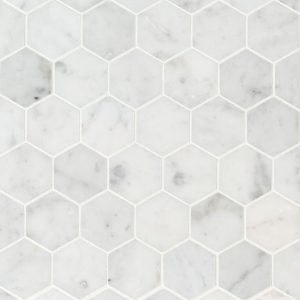 Bianco Carrara Hexagon 2"x2"